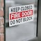 Signmission Keep Closed Fire Door Do Not Block OSHA ANSI Sign, Vinyl Decal, 10in W x 7in L, 2PK OS-2PACK-MISC-D-710-L-19500 - alternate 6